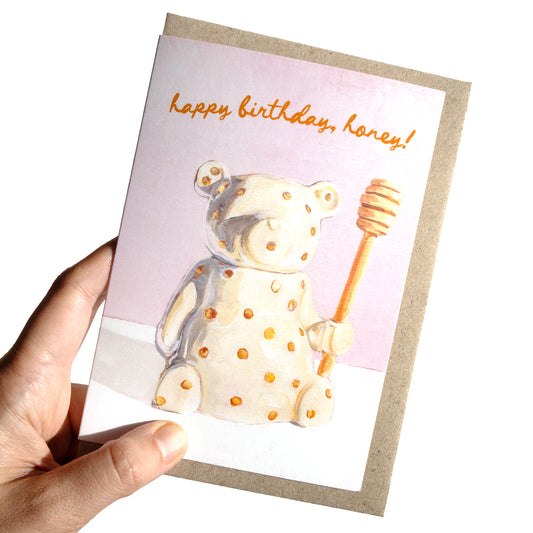 Happy Birthday Honey Bear Greeting Card
