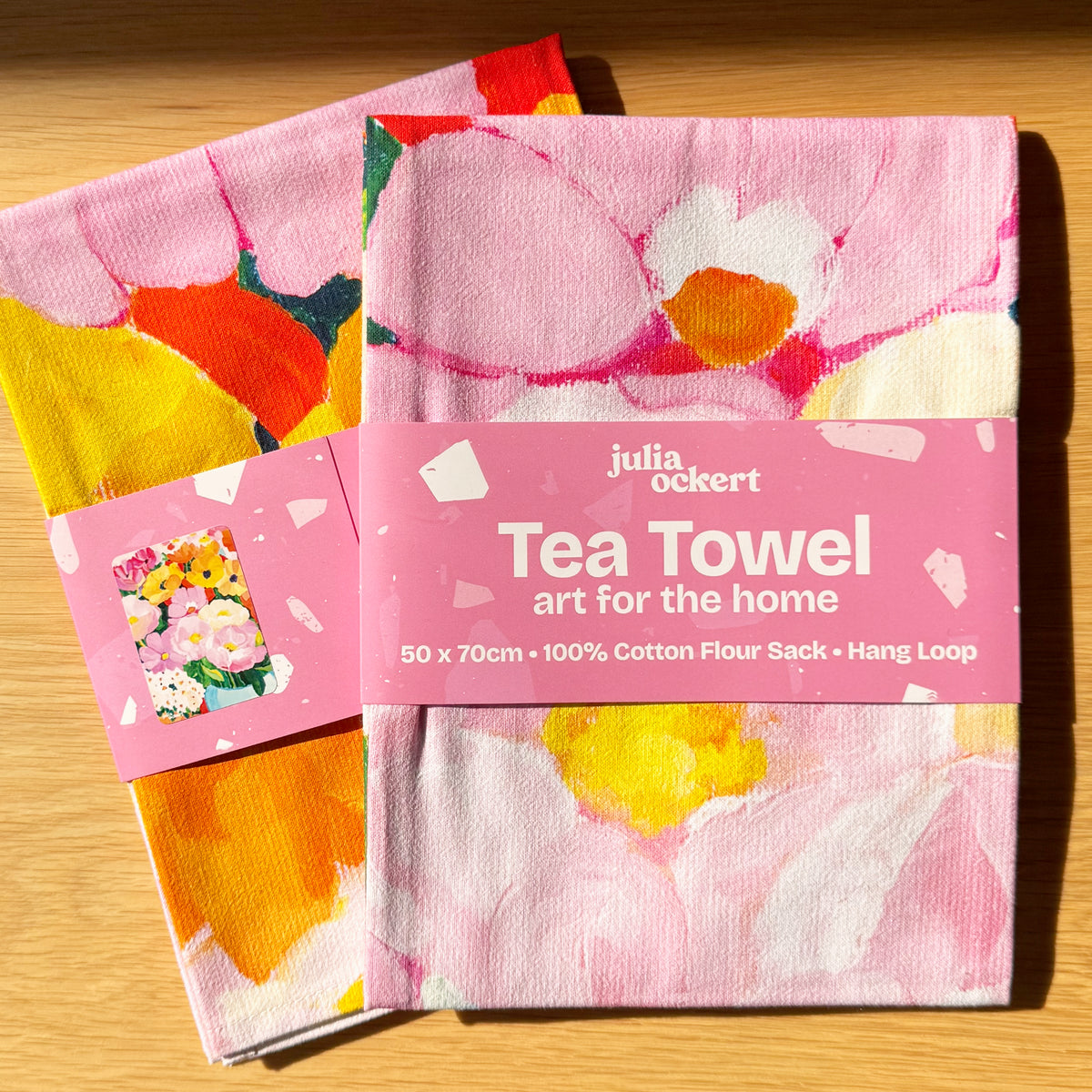 NEW: Flower Market Tea Towel