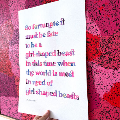 Girl-Shaped Beast - Original Paintings