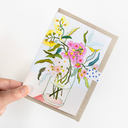 Aussie Blossoming Gums Greeting Card
