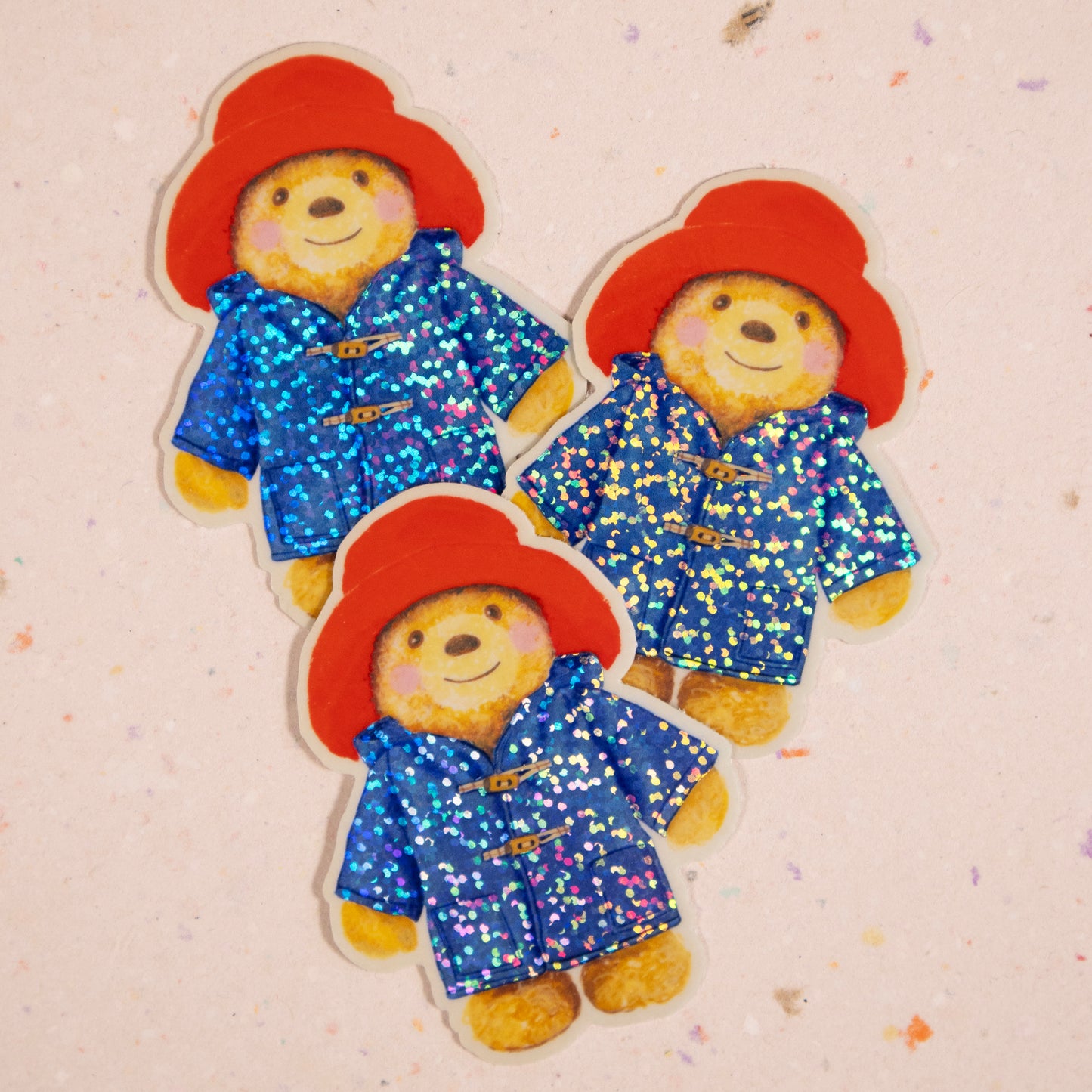Paddington Teddy Glitter Sticker