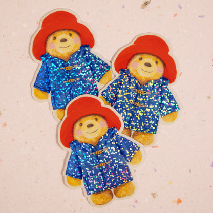 Paddington Teddy Glitter Sticker