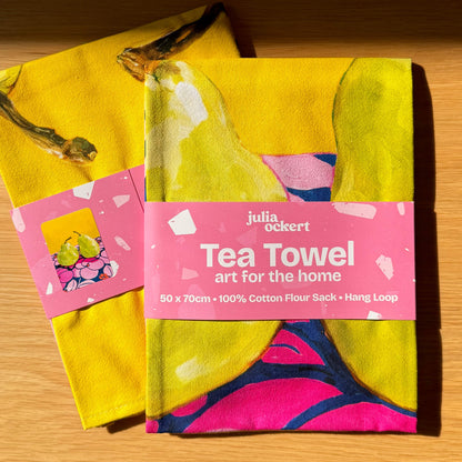 NEW: Pair of Pears Tea Towel