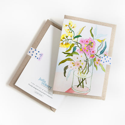 Aussie Blossoming Gums Greeting Card
