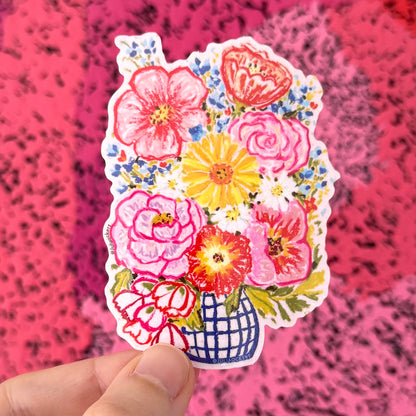 Scribbly Flower Bouquet Sticker