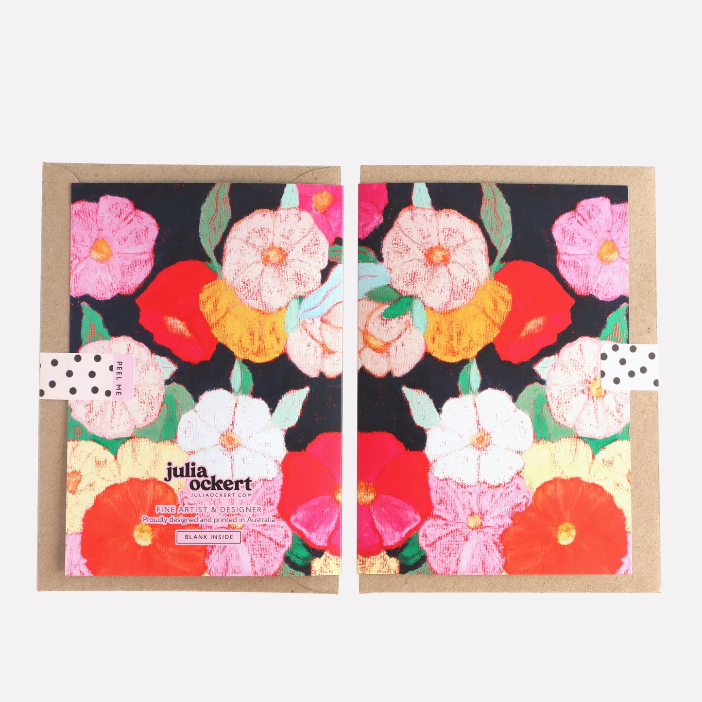 Flowers On Black (All Occasions) Greeting Card