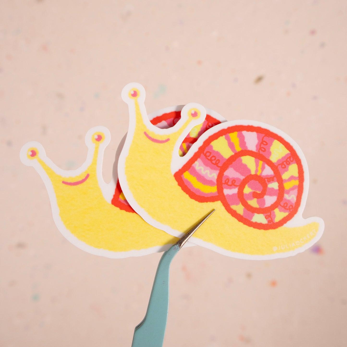 Smiley Snail Sticker