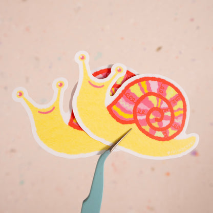 Smiley Snail Sticker