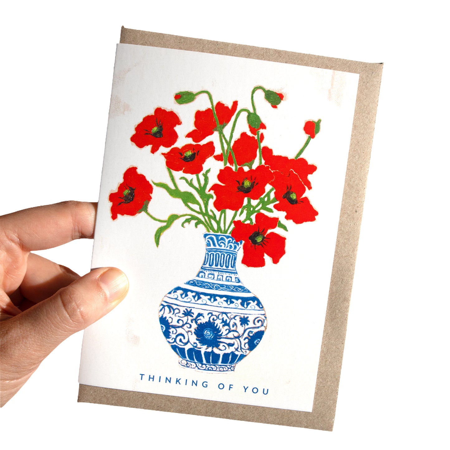 Thinking Of You (Red Poppies) Greeting Card