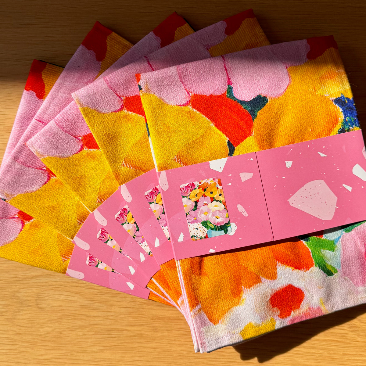 NEW: Flower Market Tea Towel