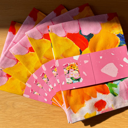 NEW: Flower Market Tea Towel