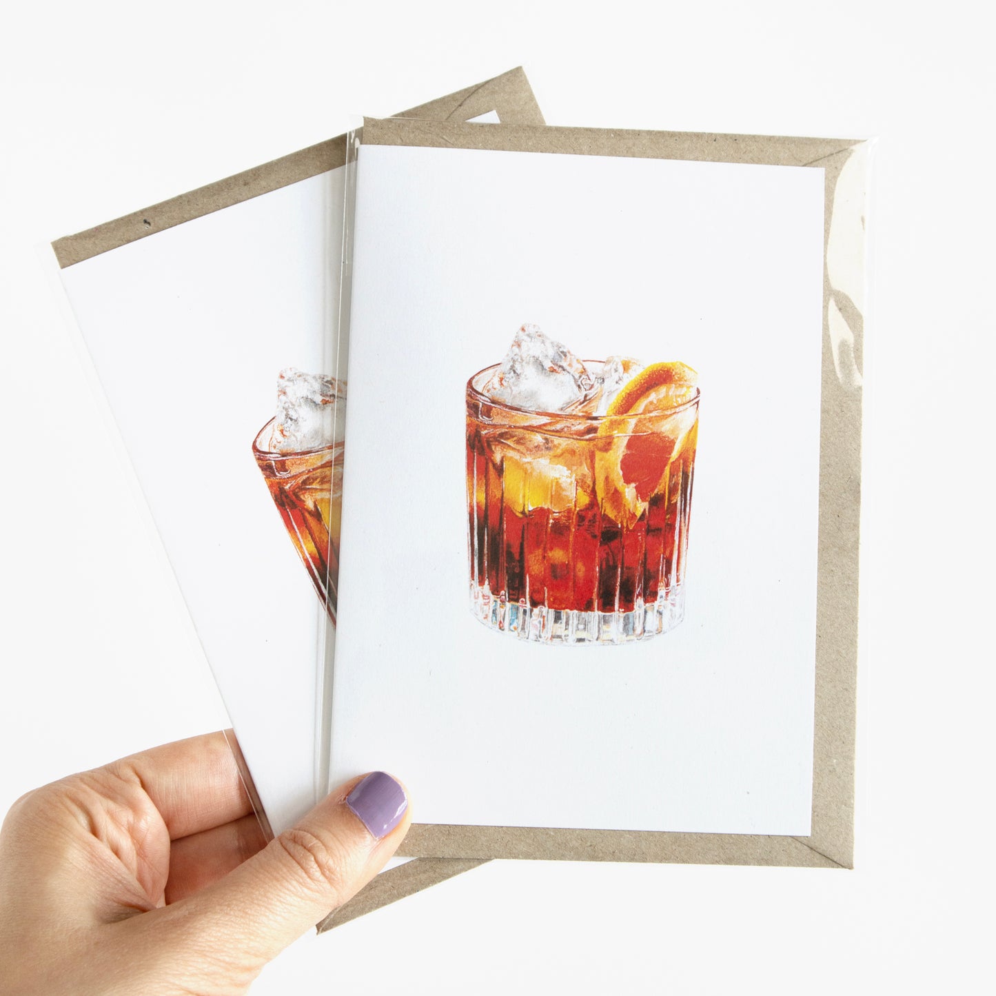 Negroni Cocktail Greeting Card