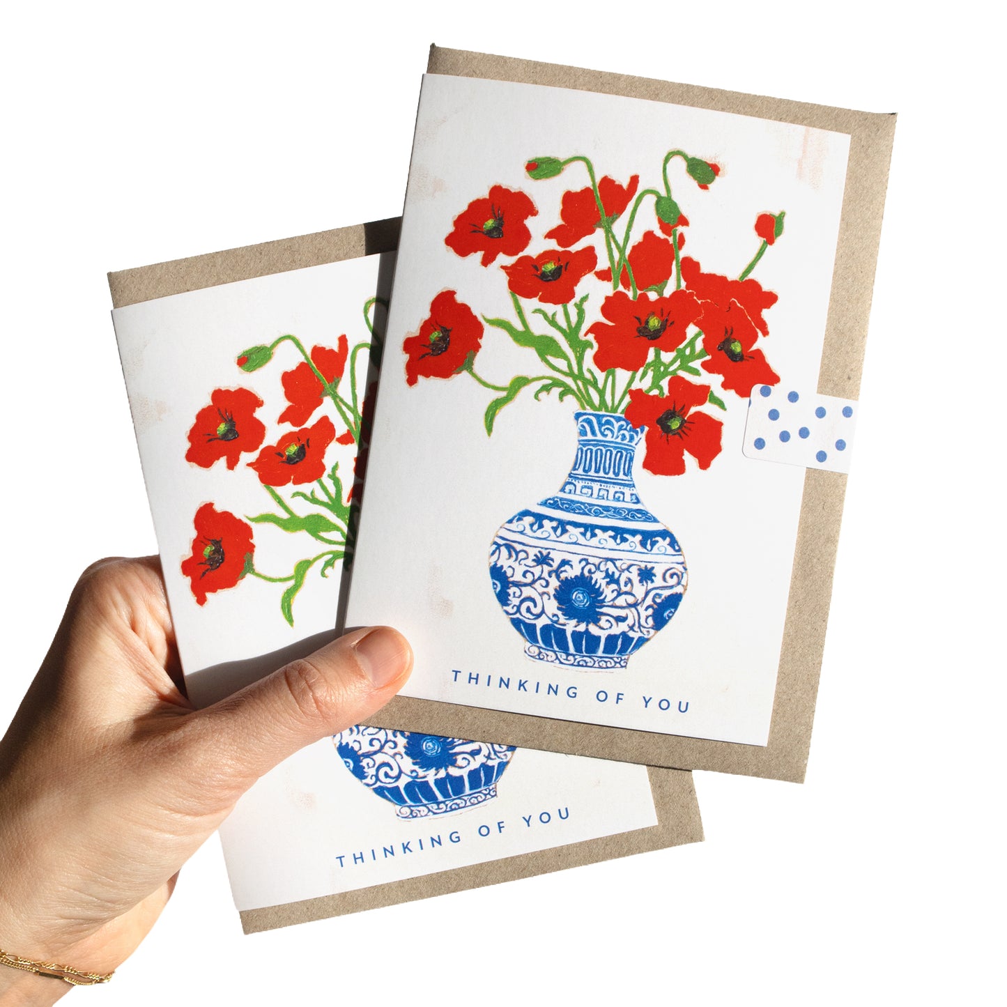 Thinking Of You (Red Poppies) Greeting Card