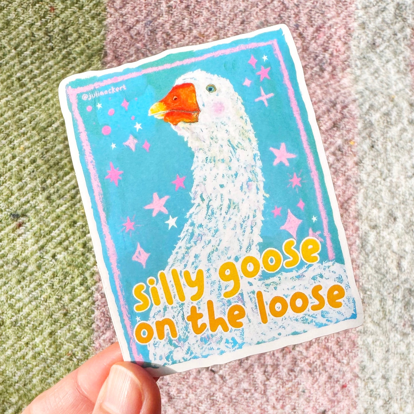 Silly Goose On The Loose Sticker