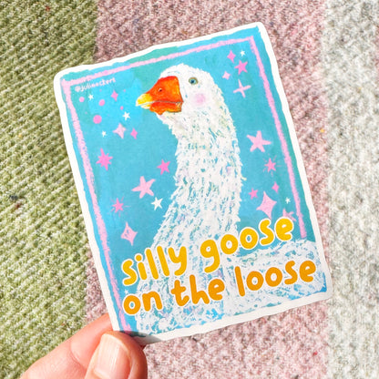 Silly Goose On The Loose Sticker