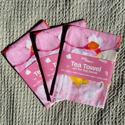 NEW: Flower Market Tea Towel
