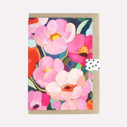 Colourful Flowers Greeting Card