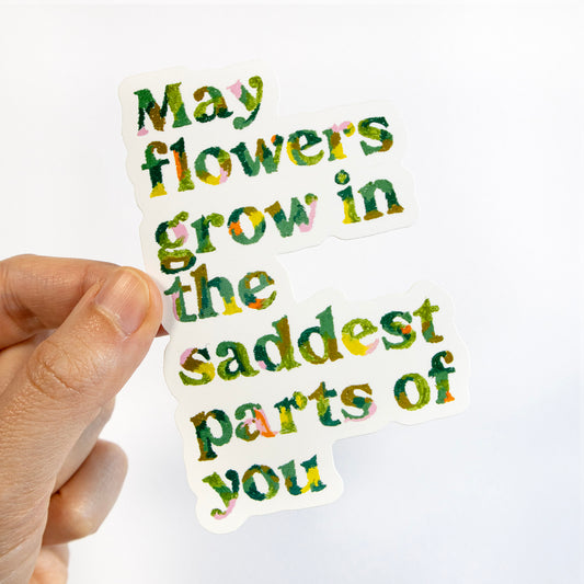 May Flowers Vinyl Sticker