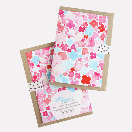 Watercolour Flowers (All Occasions) Greeting Card