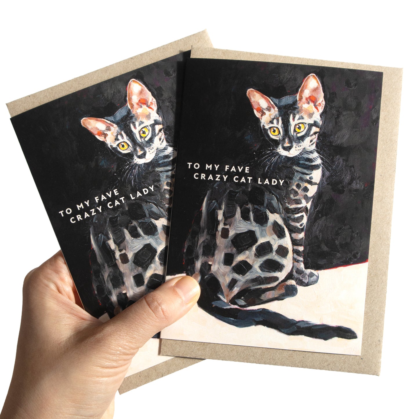 To My Fave Crazy Cat Lady Greeting Card