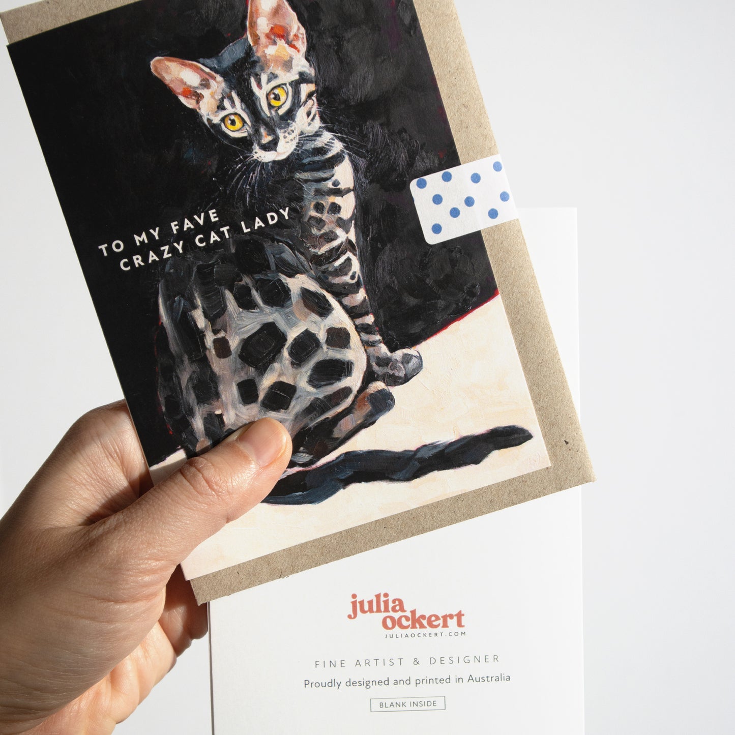To My Fave Crazy Cat Lady Greeting Card