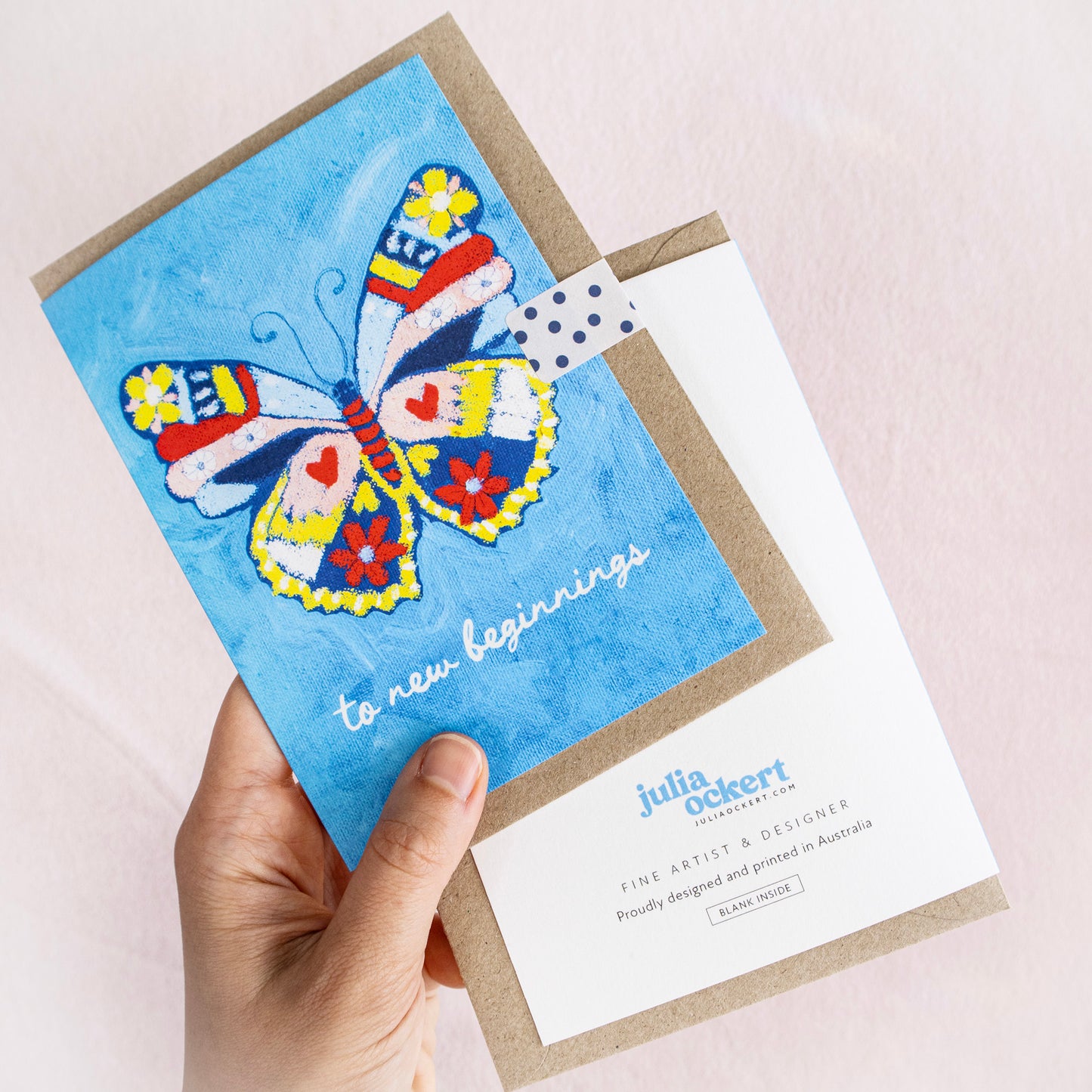 To New Beginnings - Butterfly Greeting Card