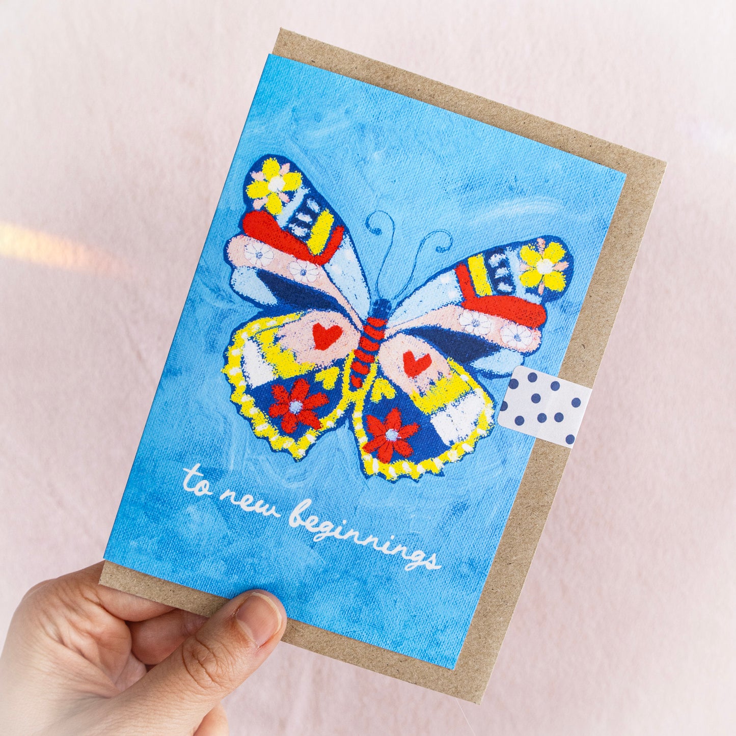 To New Beginnings - Butterfly Greeting Card