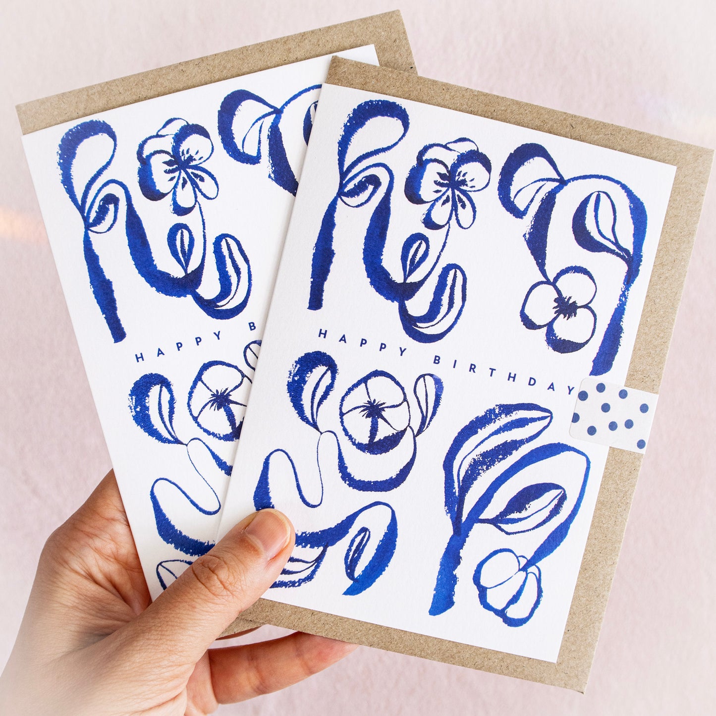Happy Birthday - Dancing Florals Greeting Card