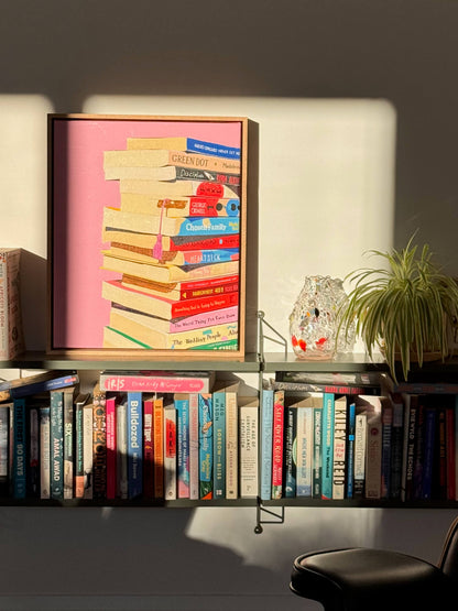 Book Stack Original Artwork