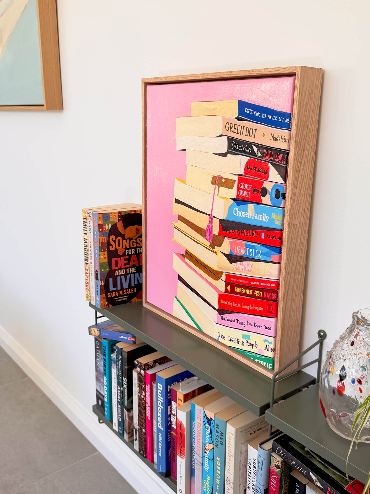 Book Stack Original Artwork