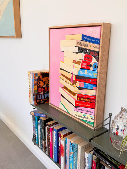 Book Stack Original Artwork