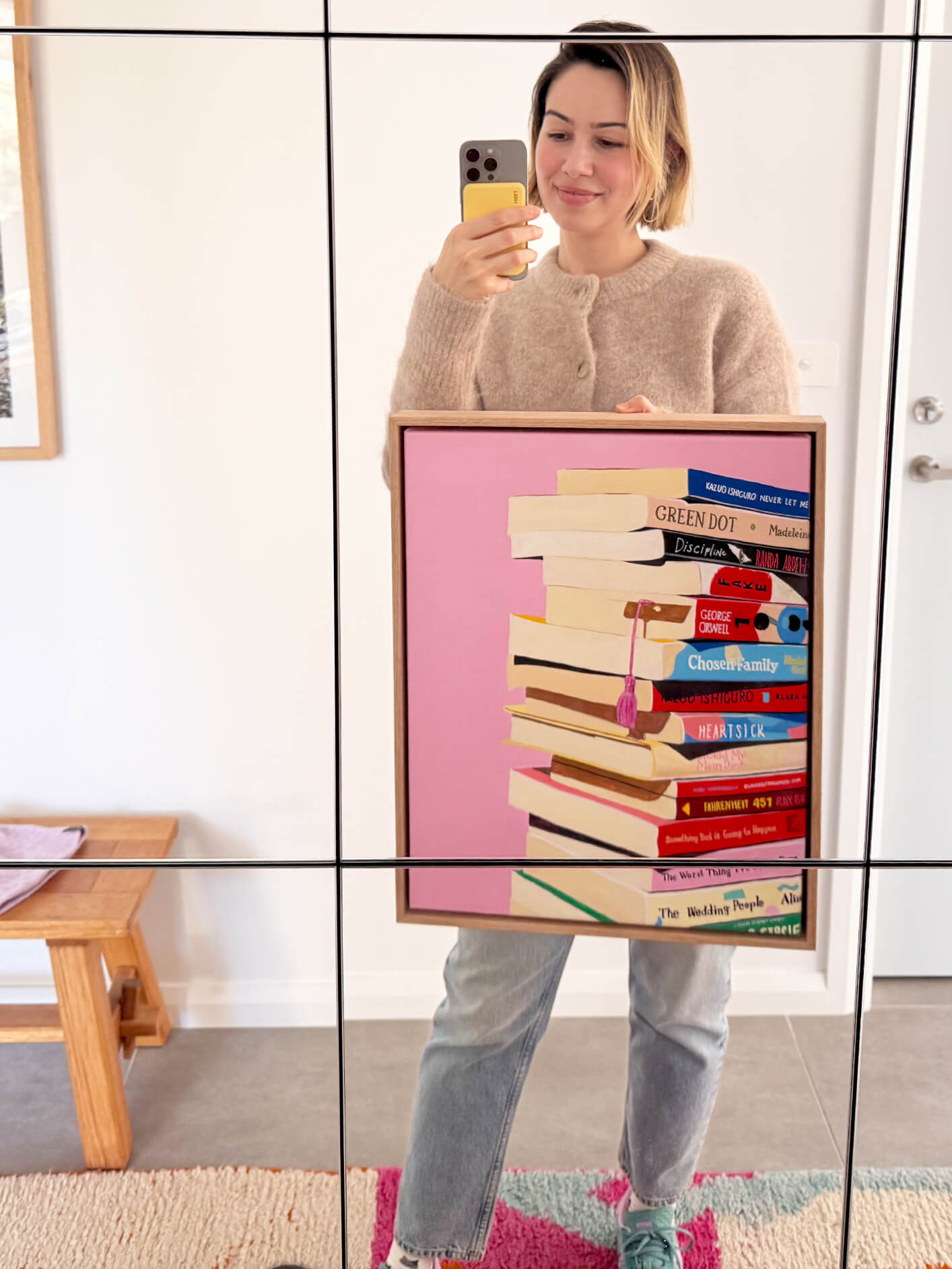 Book Stack Original Artwork