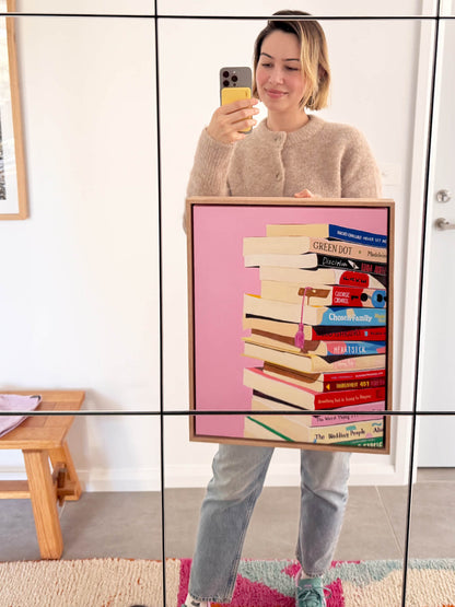 Book Stack Original Artwork