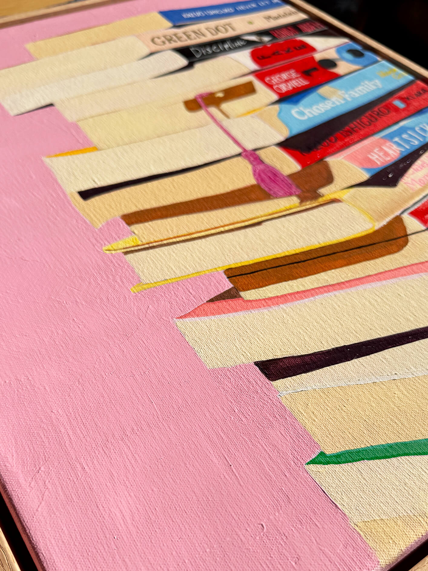 Book Stack Original Artwork
