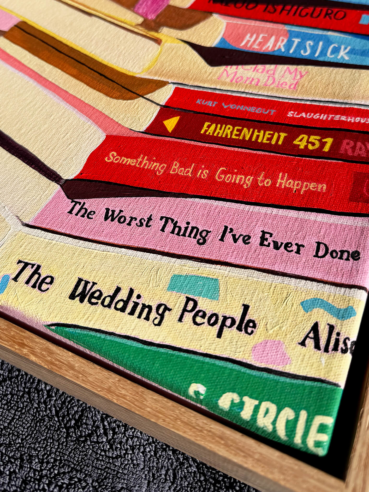 Book Stack Original Artwork