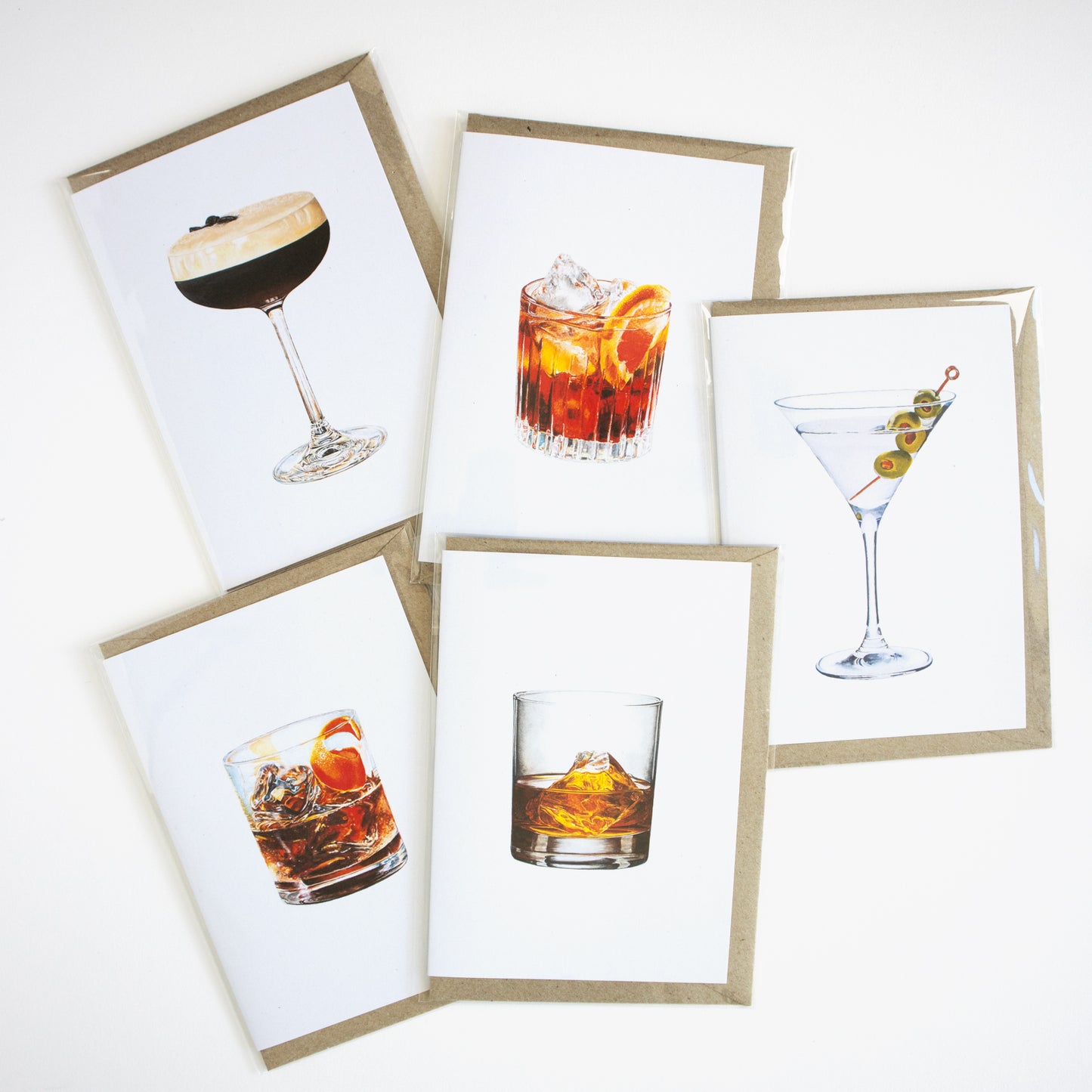 Negroni Cocktail Greeting Card