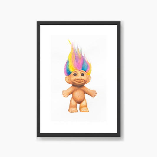 Rainbow Troll Doll Art Print