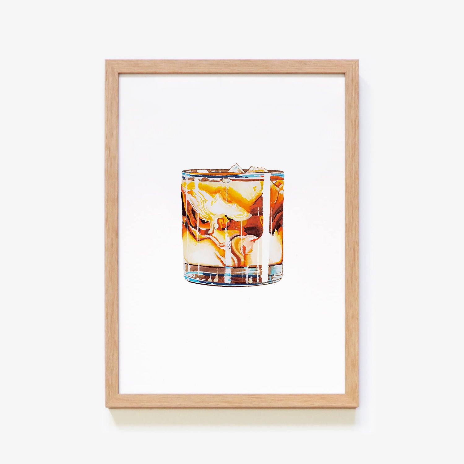 White Russian Cocktail Art Print | Giclées + Framed Prints 