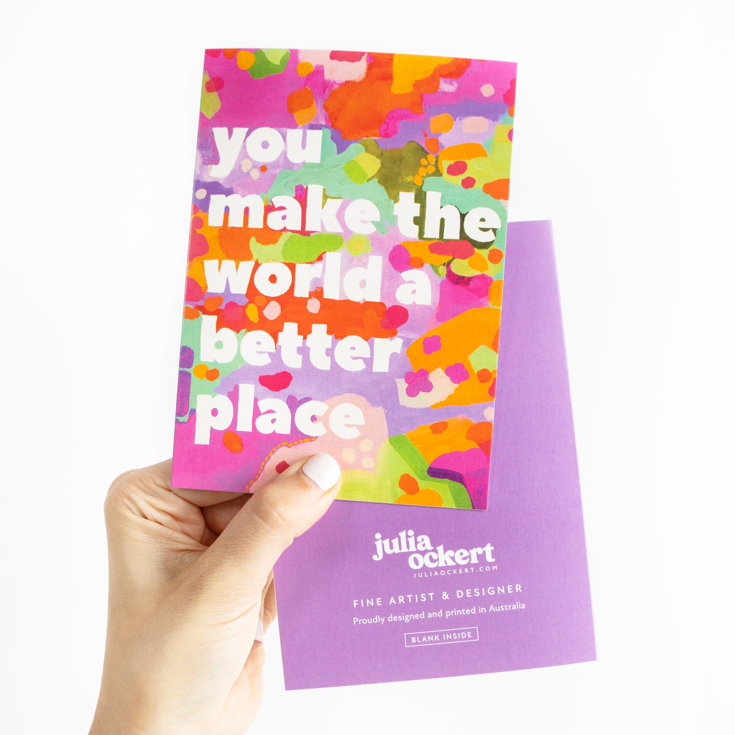 You Make The World A Better Place Greeting Card