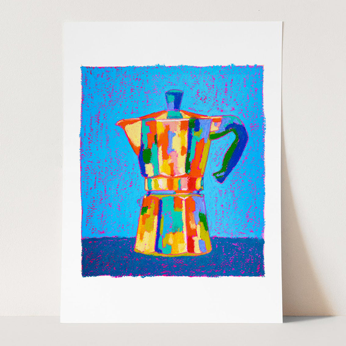 Italian Coffee Pot Art Print Giclées + Framed Prints Available Julia Ockert Art