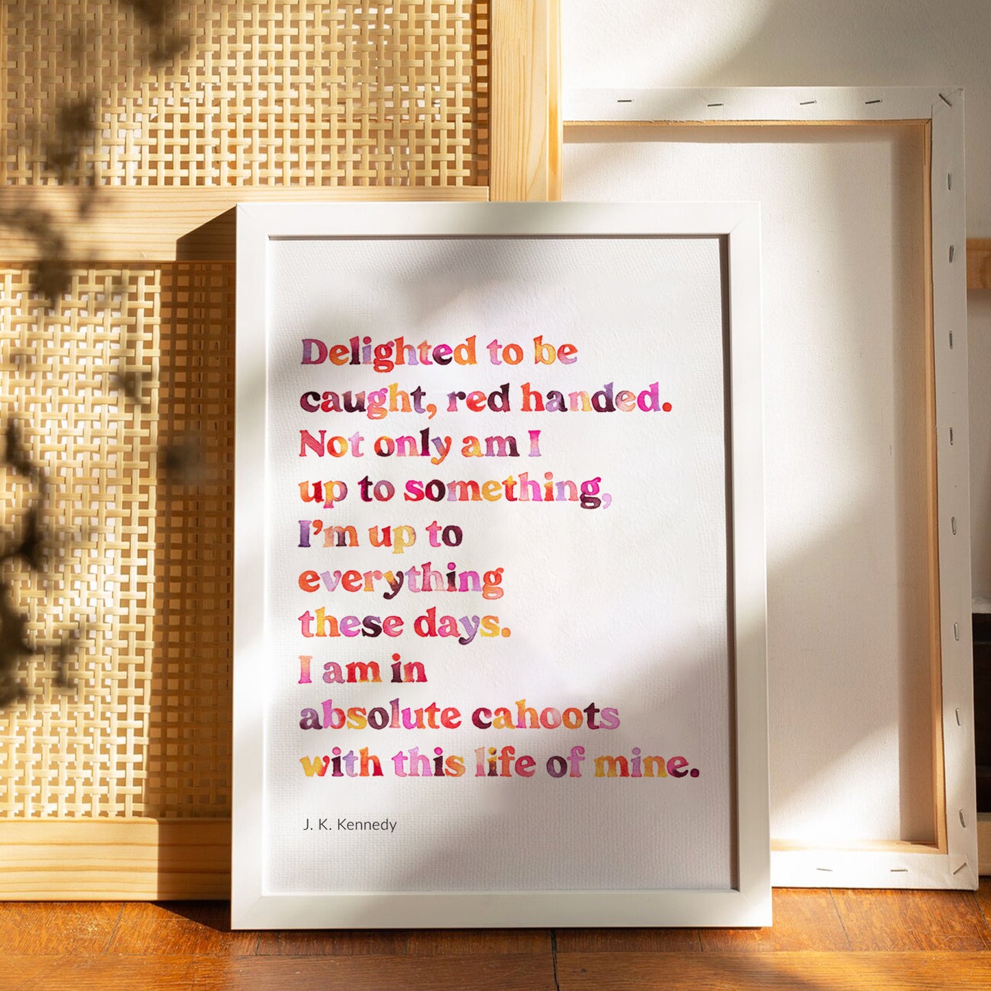 In Absolute Cahoots Poem Print