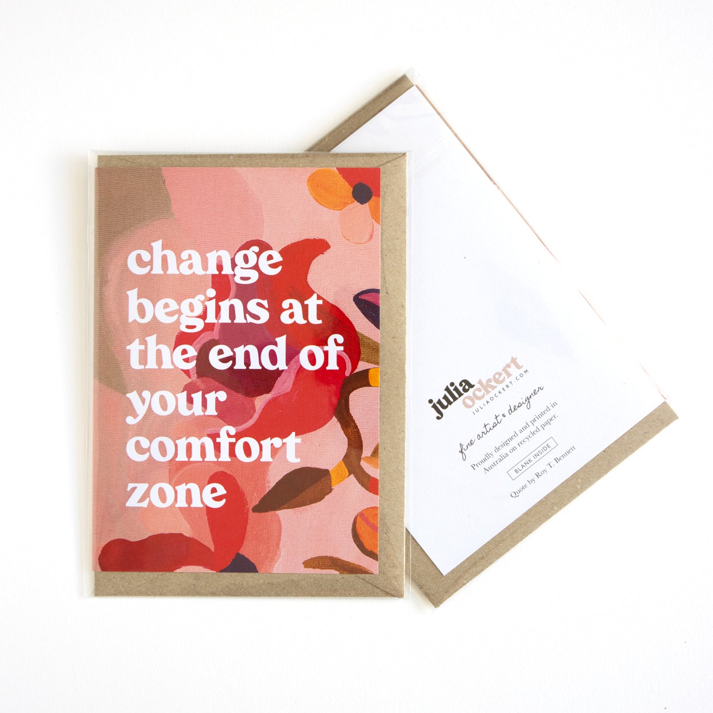 Change Begins At The End Of Your Comfort Zone Greeting Card