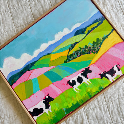 Hinterland Cows Original Landscape Artwork