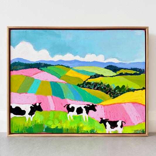 Hinterland Cows Original Landscape Artwork