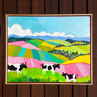 Hinterland Cows Original Landscape Artwork