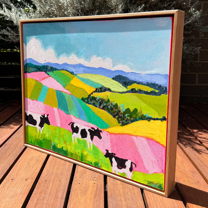 Hinterland Cows Original Landscape Artwork