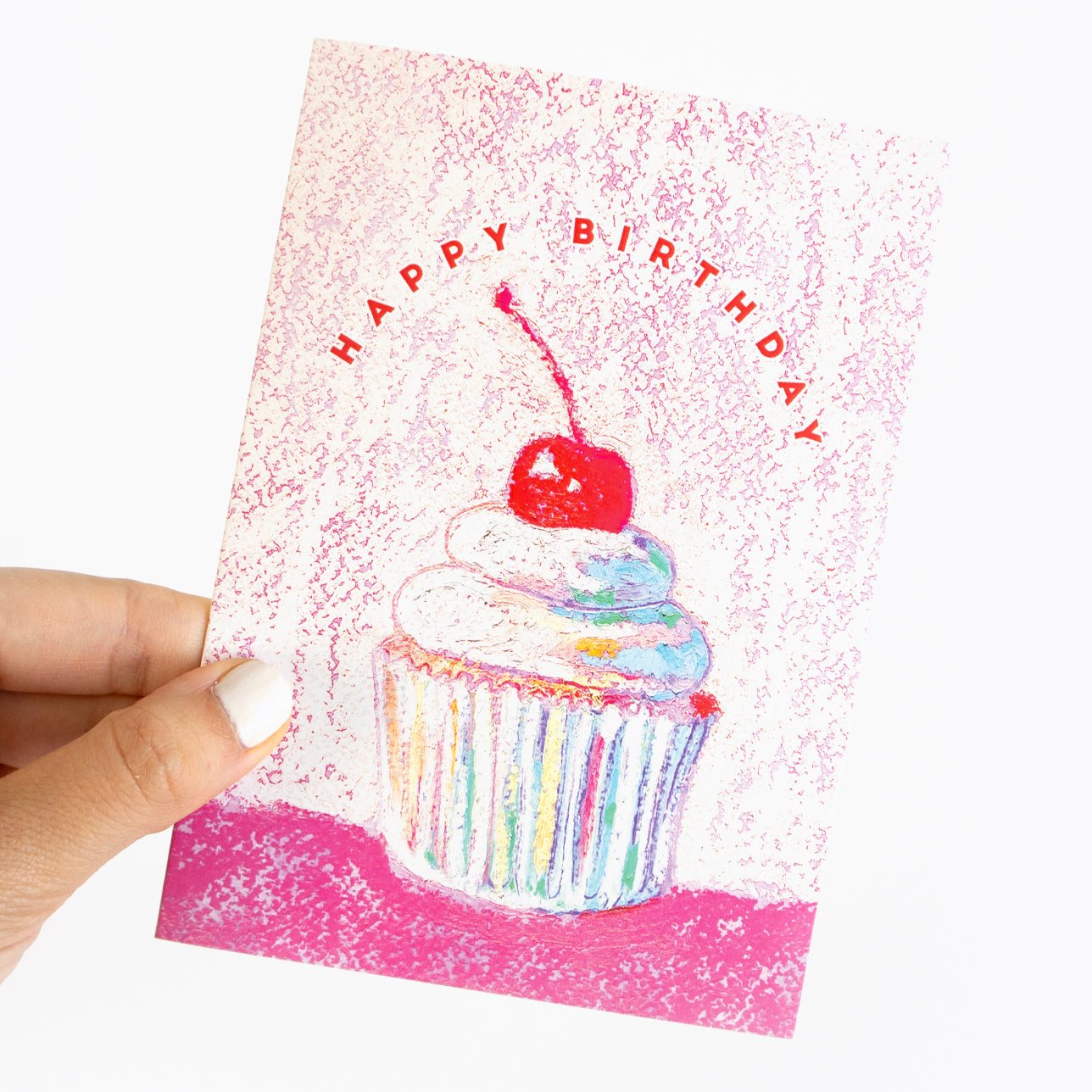 Happy Birthday Cupcake Greeting Card