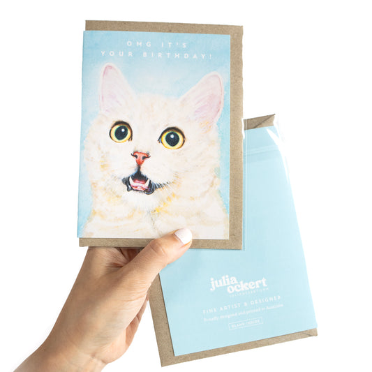 OMG It's Your Birthday! Cat-Lover Greeting Card