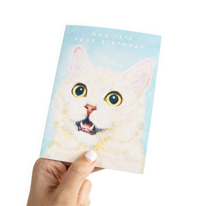 OMG It's Your Birthday! Cat-Lover Greeting Card