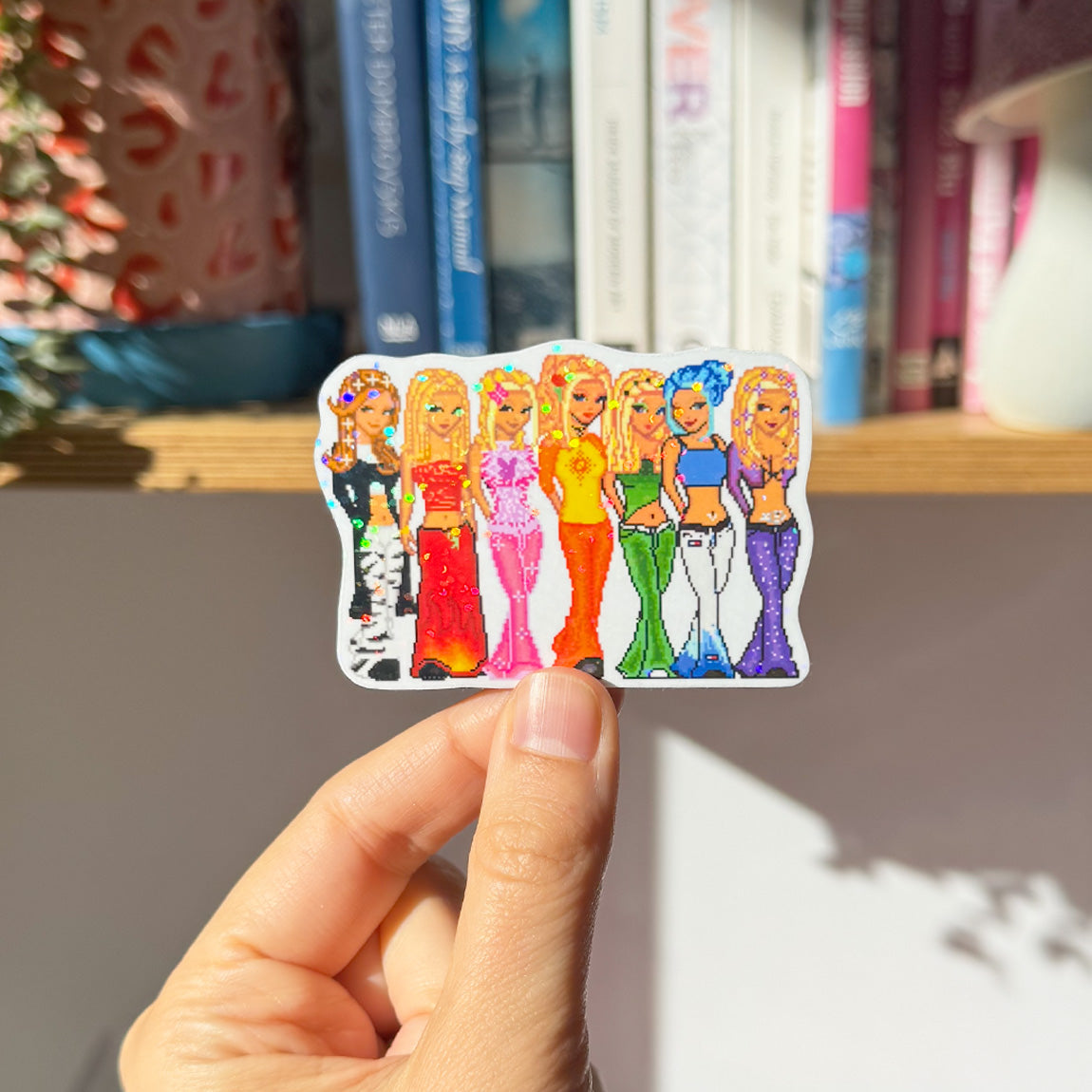 Y2K Nostalgic Dollz Glitter Sticker